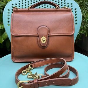 Vintage Coach Willis Purse (#9927) British Tan